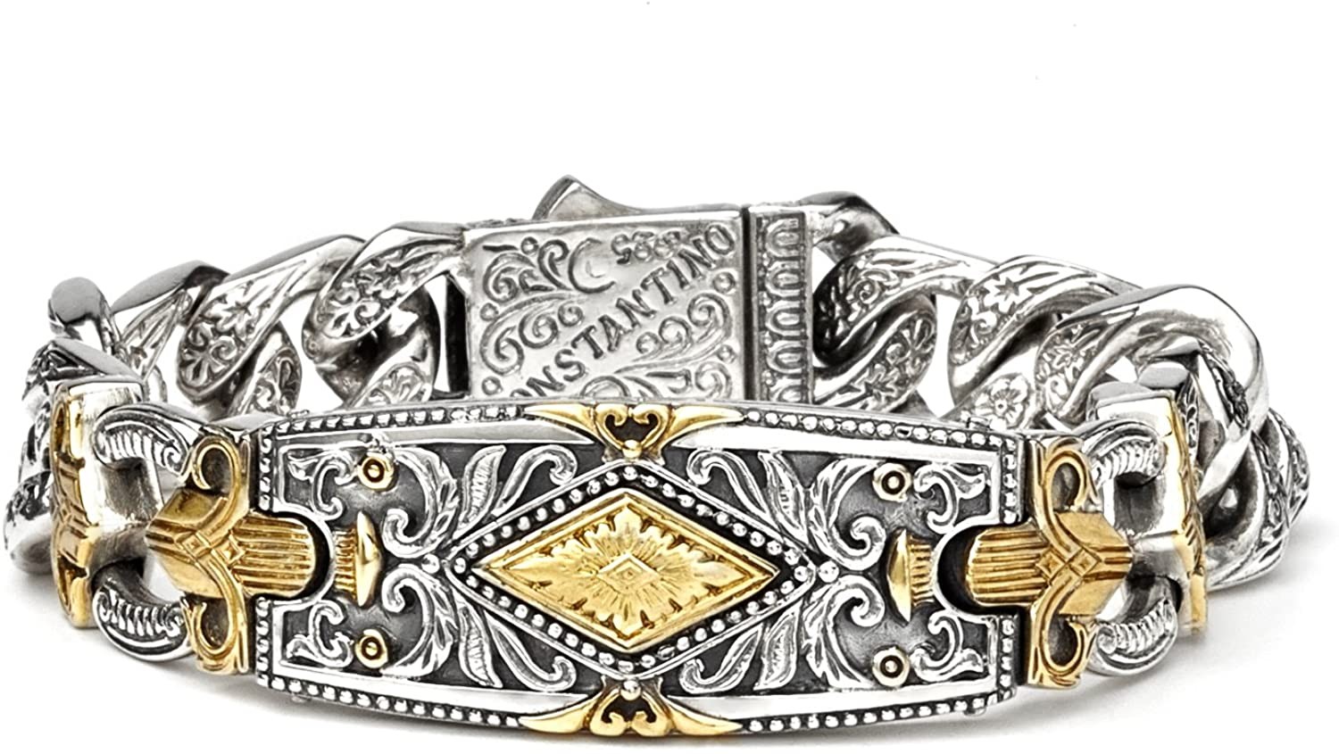 Konstantino 男士銀銅手鍊