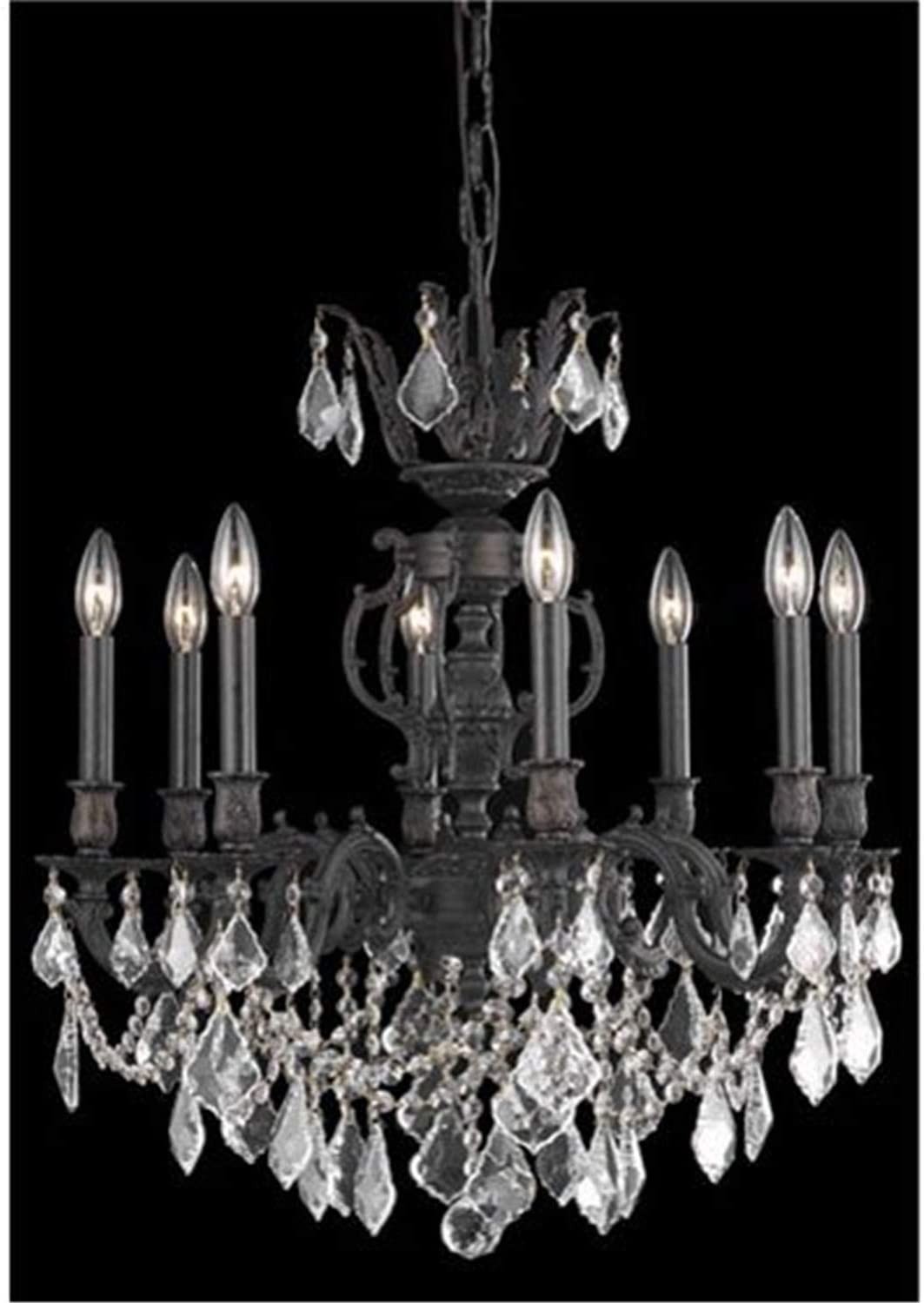 Elegant Lighting 9508D24DB-GS/RC 餐廳天花板燈，60.96cm x 66.04cm，深古銅色