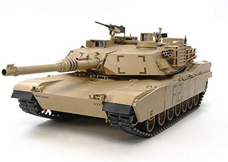 TAMIYA 田宫 56041 56041-1 US KPz M1A2 Abrams 全选项,组装套件,比例1:16,模型,RC 坦克,组装说明,包括发动机,棕色